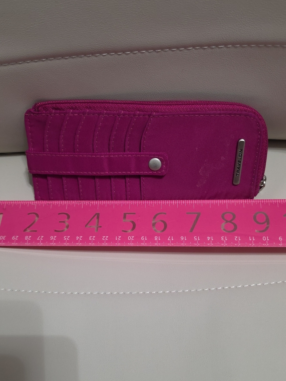 Travelon Pink Zip Around Wallet